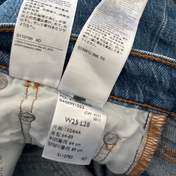 Levi's 501 Original Cropped Women's Jeans Size 25 - Picture 10 of 10